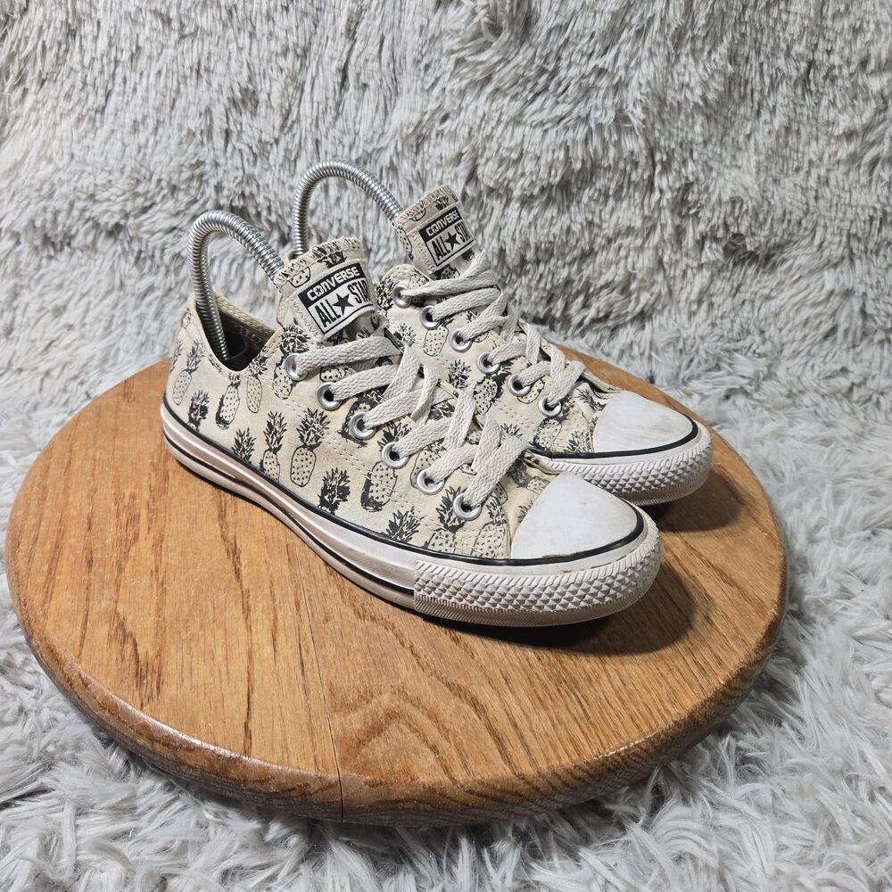 Converse Hawaiian Tropical Shoes All Star Chuck Taylor Low Tops Pineapple Wmn 7